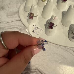 Fluorite butterfly Ring size 8